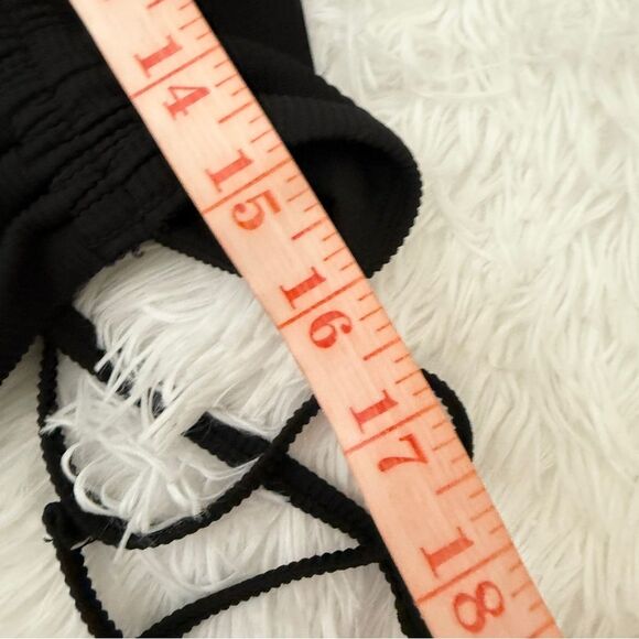 Women Aerie Ruched Camisole Cropped Top in Black Size Extra Large - Picture 4 of 6